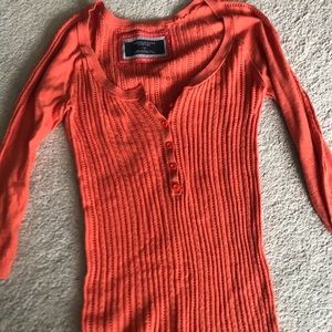 Tangerine long sleeved AE top